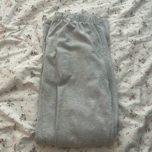 Grey brandy straight leg sweats